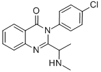 3-(4-CHLOROPHENYL)-2-(1-METHYLAMINOETHYL)-3H-QUINAZOLIN-4-ONE 结构式