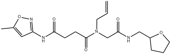 602322-31-6 Butanediamide, N-(5-methyl-3-isoxazolyl)-N-[2-oxo-2-[[(tetrahydro-2-furanyl)methyl]amino]ethyl]-N-2-propenyl- (9CI)