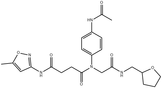 602322-36-1 Butanediamide, N-[4-(acetylamino)phenyl]-N-(5-methyl-3-isoxazolyl)-N-[2-oxo-2-[[(tetrahydro-2-furanyl)methyl]amino]ethyl]- (9CI)