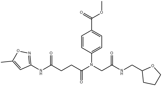 602322-38-3 Benzoic acid, 4-[[4-[(5-methyl-3-isoxazolyl)amino]-1,4-dioxobutyl][2-oxo-2-[[(tetrahydro-2-furanyl)methyl]amino]ethyl]amino]-, methyl ester (9CI)