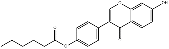 Hexanoic Acid 4-(7-Hydroxy-4-oxo-4H-1-benzopyran-3-yl)phenyl Ester Structure