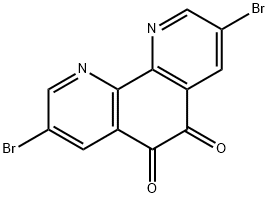1,10-Phenanthroline-5,6-dione,3,8-dibromo Struktur