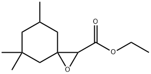 5,5,7-三甲基-1-氧杂螺[2.5]辛烷-2-甲酸乙酯, 60234-72-2, 结构式