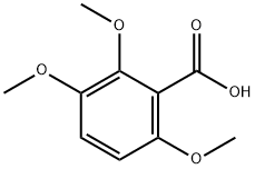 2,3,6-トリメトキシ安息香酸 化学構造式