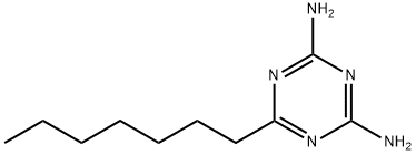 6-庚基-2,4-二氨基-三嗪, 6025-08-7, 结构式