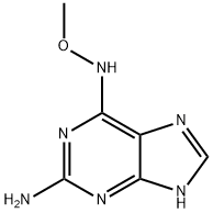 2-amino-N(6)-methoxyadenine 结构式