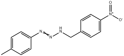 1-(4-硝基苄基)-3-对甲苯基三氮烯 结构式