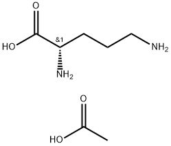 L-オルニチン・酢酸 化学構造式