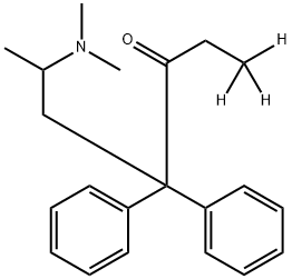 (+/-)-METHADONE-D3 Structure