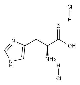 L-组氨酸 二盐酸盐, 6027-02-7, 结构式