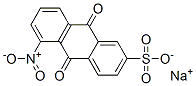 9,10-ジヒドロ-5-ニトロ-9,10-ジオキソ-1-アントラセンスルホン酸ナトリウム 化学構造式