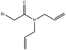 N,N-二烯丙基-2-溴乙酰胺,60277-03-4,结构式