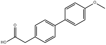 4′-メトキシビフェニル-4-酢酸 化学構造式