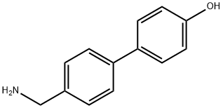 4'-氨甲基联苯基-4-酚 结构式