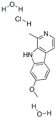 7-メトキシ-1-メチル-9H-ピリド[3,4-b]インドール·塩酸塩·二水和物 化学構造式