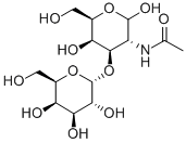 2-ACETAMIDO-2-DEOXY-3-O-(ALPHA-D-GALACTOPYRANOSYL)-D-GALACTOSE Struktur