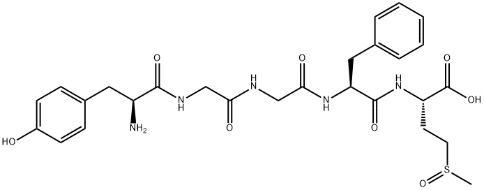 (MET(O)5)-ENKEPHALIN Structure