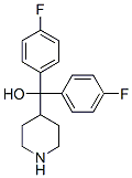 alpha,alpha-bis-(4-Fluorophenyl)piperidine-4-methanol Struktur