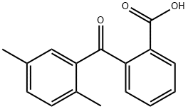 2-(2,5-ジメチルベンゾイル)安息香酸 化学構造式