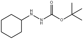 2-环己基肼甲酸叔丁酯 结构式