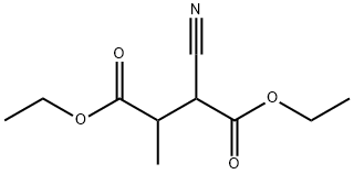 Butanedioic acid, 2-cyano-3-methyl-, diethyl ester (9CI) 化学構造式