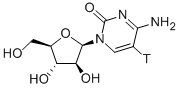 CYTOSINE BETA-D-ARABINOSIDE, [CYTOSINE-5-3H] 结构式