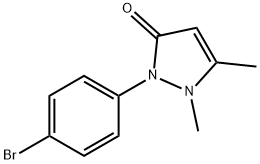 1,2-Dihydro-2-(4-bromophenyl)-1,5-dimethyl-3H-pyrazol-3-one,603-65-6,结构式