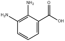 2,3-ジアミノ安息香酸 化学構造式