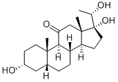 11-Keto-pregnanetriol, 603-99-6, 结构式