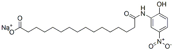 sodium N-(2-hydroxy-5-nitrophenyl)palmitamidate Structure