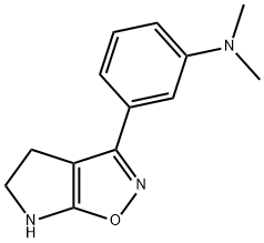 Benzenamine, 3-(5,6-dihydro-4H-pyrrolo[3,2-d]isoxazol-3-yl)-N,N-dimethyl- (9CI) 结构式
