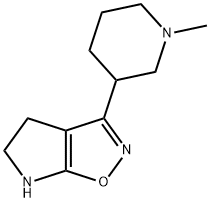 4H-Pyrrolo[3,2-d]isoxazole,5,6-dihydro-3-(1-methyl-3-piperidinyl)-(9CI) Struktur