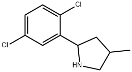 Pyrrolidine, 2-(2,5-dichlorophenyl)-4-methyl- (9CI) 结构式