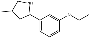 Pyrrolidine, 2-(3-ethoxyphenyl)-4-methyl- (9CI) Structure