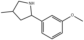 Pyrrolidine, 2-(3-methoxyphenyl)-4-methyl- (9CI) Struktur