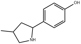 Phenol, 4-(4-methyl-2-pyrrolidinyl)- (9CI) Structure