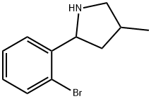 Pyrrolidine, 2-(2-bromophenyl)-4-methyl- (9CI),603068-35-5,结构式