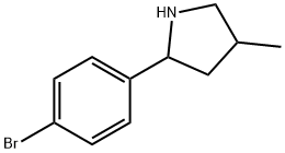 Pyrrolidine, 2-(4-bromophenyl)-4-methyl- (9CI) Structure