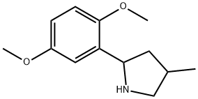 Pyrrolidine, 2-(2,5-dimethoxyphenyl)-4-methyl- (9CI),603068-42-4,结构式