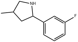 Pyrrolidine, 2-(3-fluorophenyl)-4-methyl- (9CI) Structure