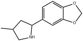 Pyrrolidine, 2-(1,3-benzodioxol-5-yl)-4-methyl- (9CI),603068-46-8,结构式
