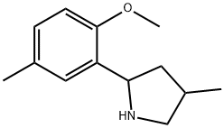 Pyrrolidine, 2-(2-methoxy-5-methylphenyl)-4-methyl- (9CI) 结构式
