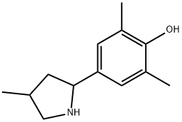 Phenol, 2,6-dimethyl-4-(4-methyl-2-pyrrolidinyl)- (9CI) 结构式