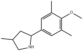 Pyrrolidine, 2-(4-methoxy-3,5-dimethylphenyl)-4-methyl- (9CI) Structure