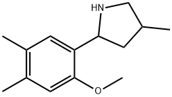 Pyrrolidine, 2-(2-methoxy-4,5-dimethylphenyl)-4-methyl- (9CI) Structure