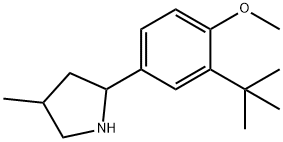 Pyrrolidine, 2-[3-(1,1-dimethylethyl)-4-methoxyphenyl]-4-methyl- (9CI)|