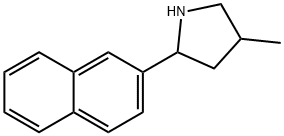 Pyrrolidine, 4-methyl-2-(2-naphthalenyl)- (9CI) 化学構造式