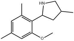 Pyrrolidine, 2-(2-methoxy-4,6-dimethylphenyl)-4-methyl- (9CI),603068-98-0,结构式