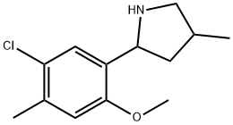 Pyrrolidine, 2-(5-chloro-2-methoxy-4-methylphenyl)-4-methyl- (9CI),603069-01-8,结构式