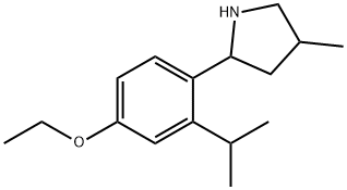 Pyrrolidine, 2-[4-ethoxy-2-(1-methylethyl)phenyl]-4-methyl- (9CI) Structure